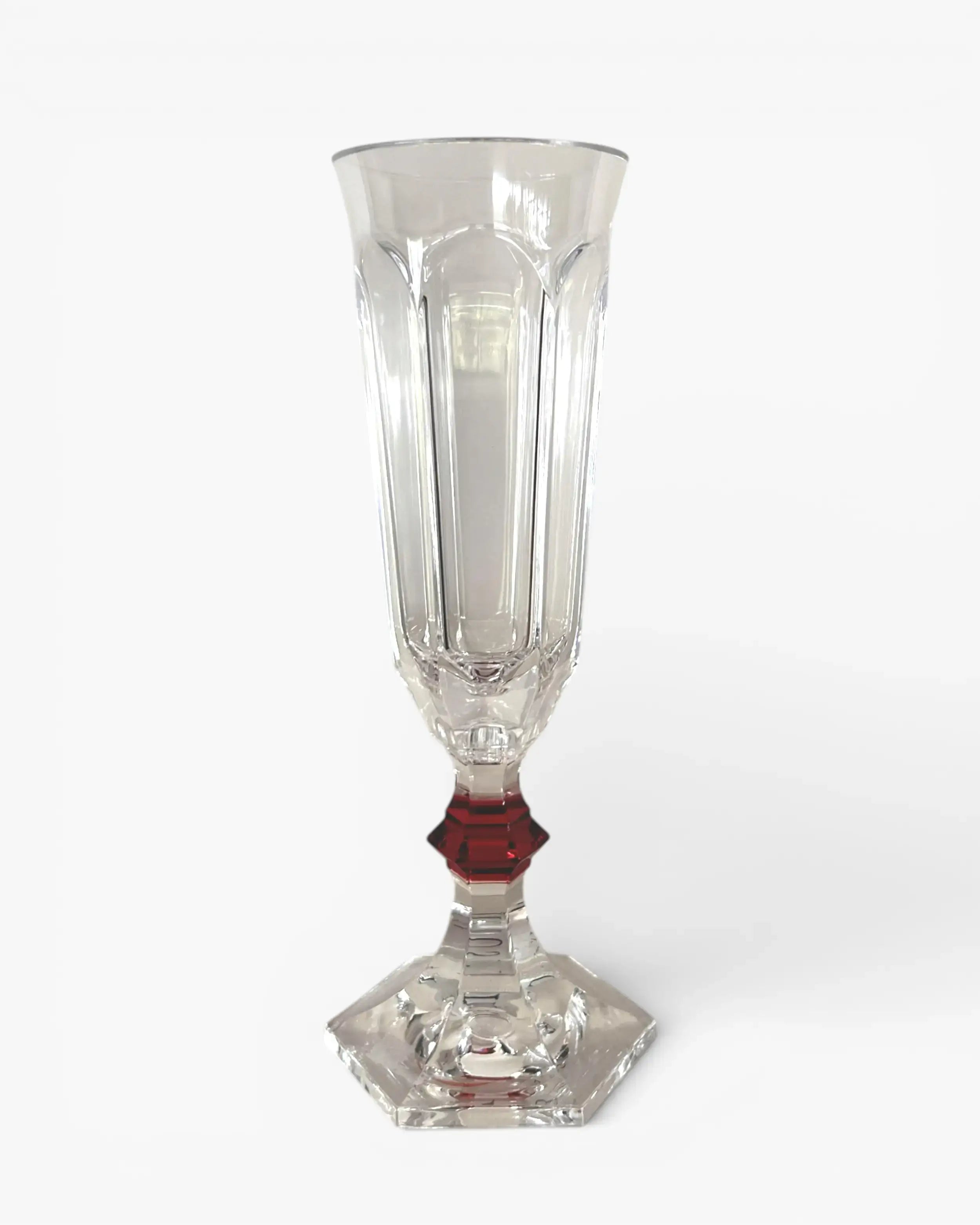 Mario Luca Giusti Rolling Stones flute clear and red - Buy now on ShopDecor - Discover the best products by MARIO LUCA GIUSTI design