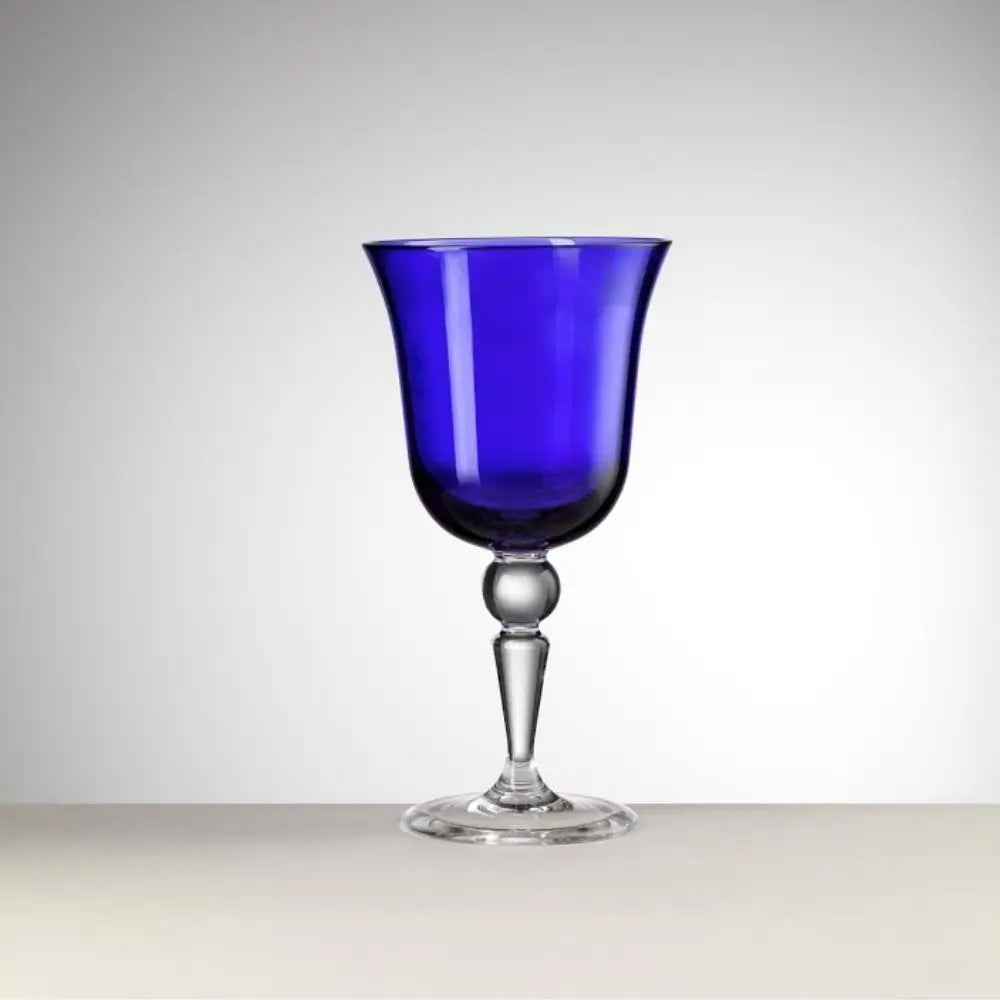 Mario Luca Giusti Saint Moritz water glass bicolour Electric Blue - Buy now on ShopDecor - Discover the best products by MARIO LUCA GIUSTI design