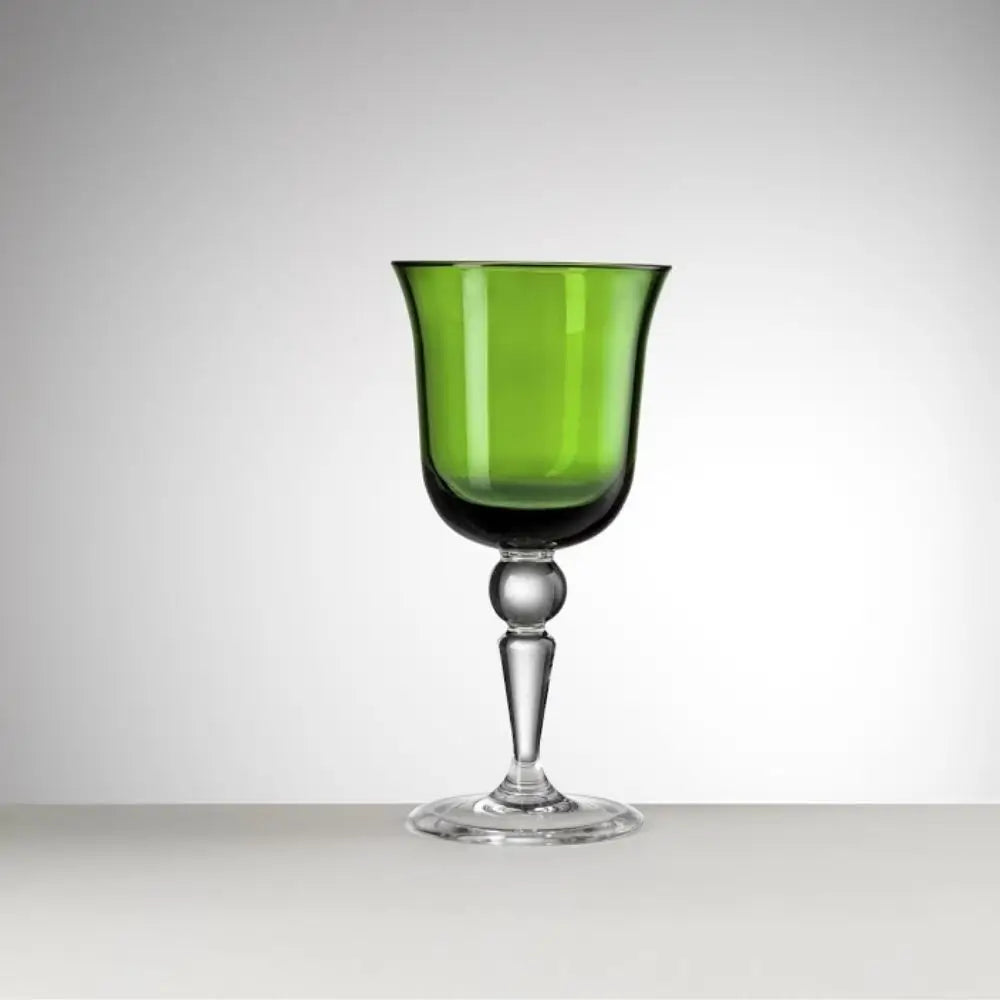 Mario Luca Giusti Saint Moritz wine glass Emerald Green - Buy now on ShopDecor - Discover the best products by MARIO LUCA GIUSTI design