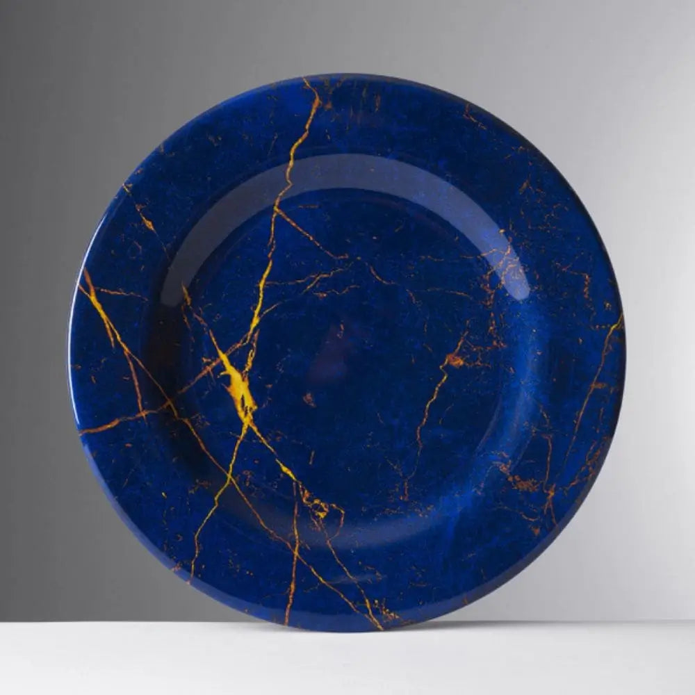 Mario Luca Giusti Lapislazzulo fruit plate diam. 23 cm. - 9.06 in. - Buy now on ShopDecor - Discover the best products by MARIO LUCA GIUSTI design
