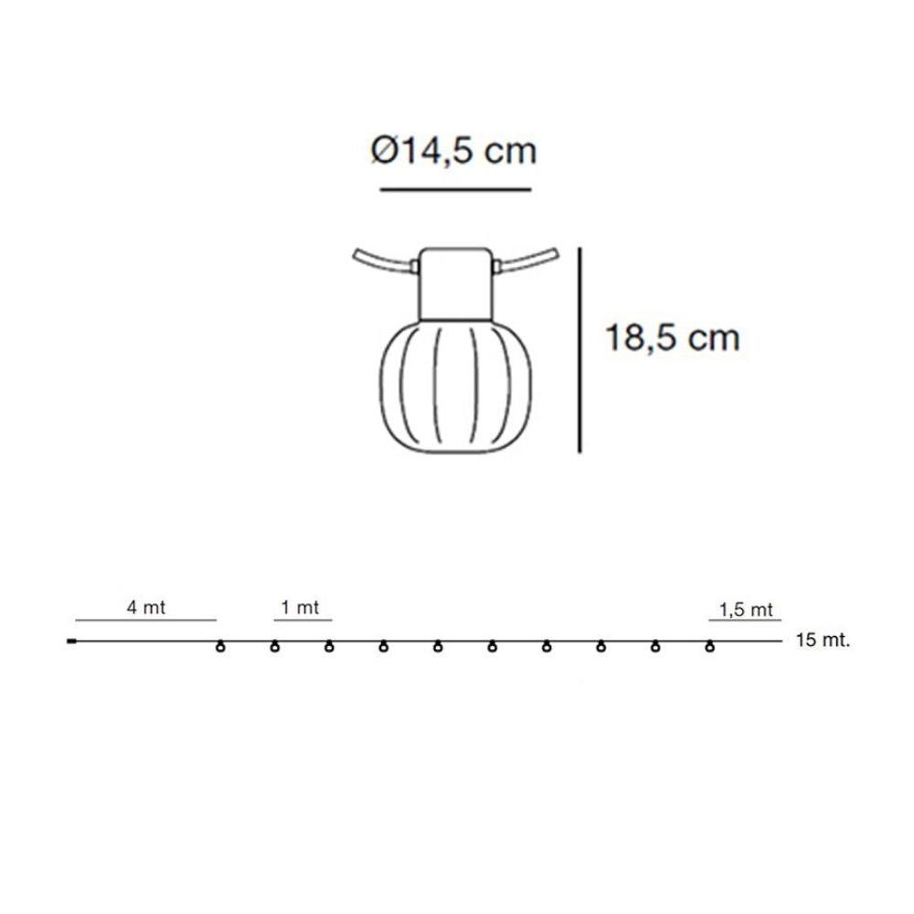 Martinelli Luce Kiki outdoor suspension lamp 10 light points - Buy now on ShopDecor - Discover the best products by MARTINELLI LUCE design