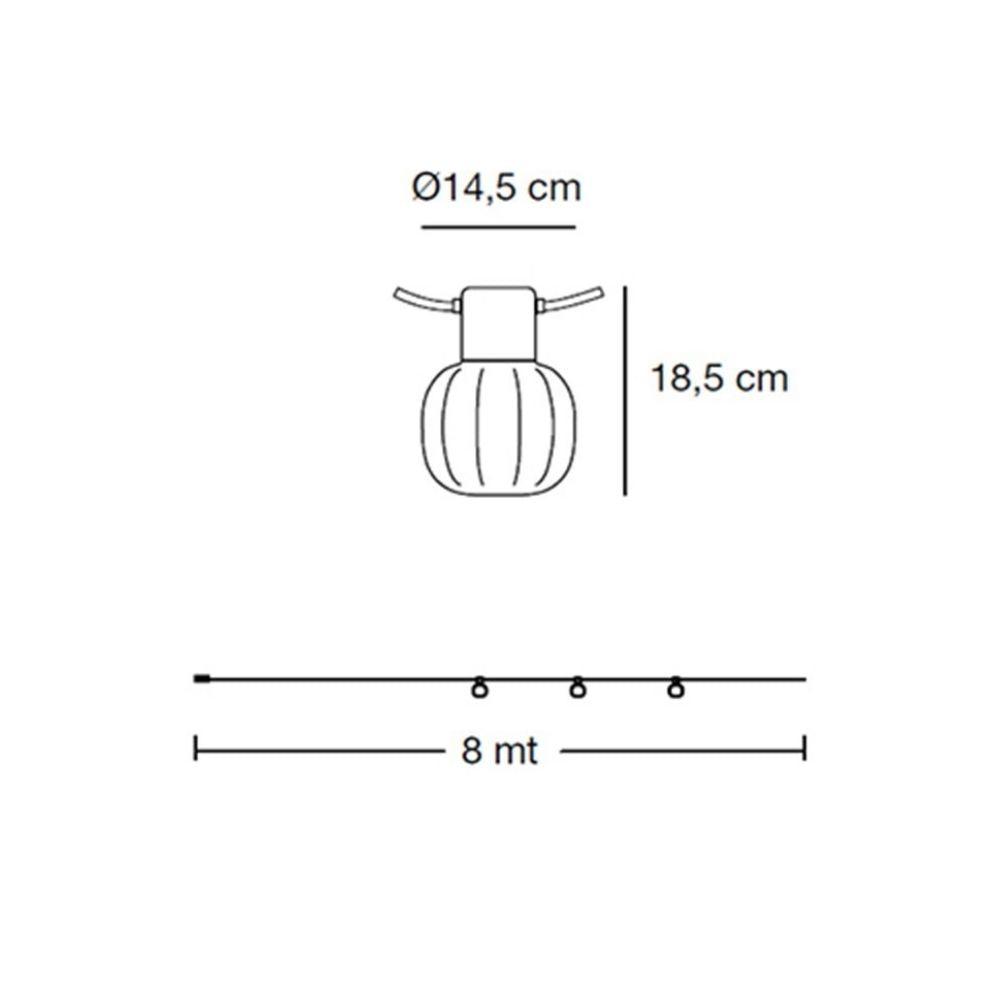 Martinelli Luce Kiki outdoor suspension lamp 3 light points - Buy now on ShopDecor - Discover the best products by MARTINELLI LUCE design