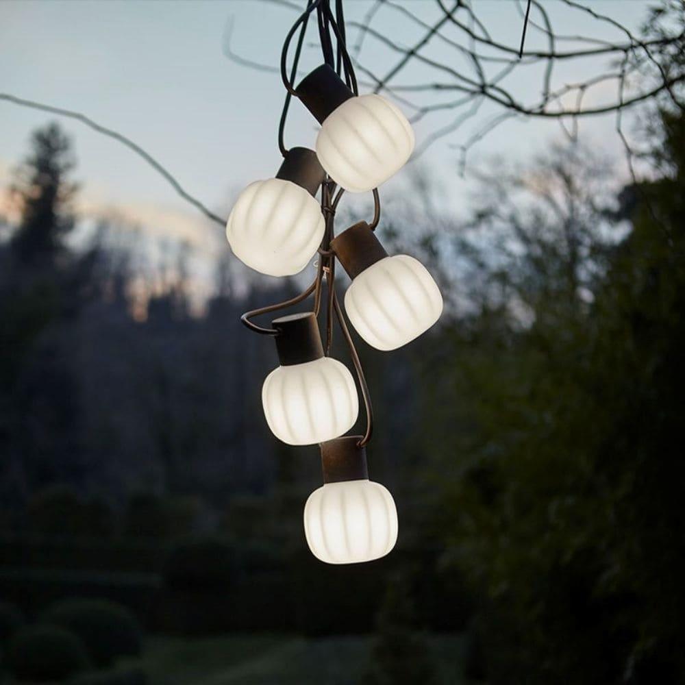 Martinelli Luce Kiki outdoor suspension lamp 5 light points - Buy now on ShopDecor - Discover the best products by MARTINELLI LUCE design