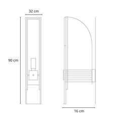 Martinelli Luce Marx wall lamp brushed steel - Buy now on ShopDecor - Discover the best products by MARTINELLI LUCE design