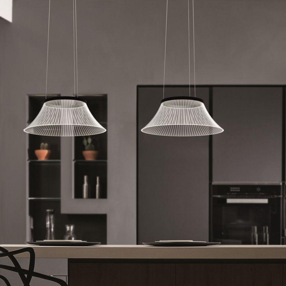 Martinelli Luce Plissé suspension lamp LED anthracite - Buy now on ShopDecor - Discover the best products by MARTINELLI LUCE design