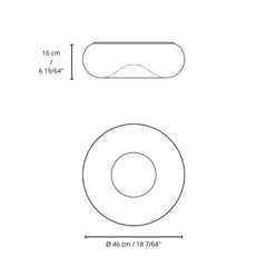 Martinelli Luce Pouff ceiling lamp LED white diam. 46 cm - Buy now on ShopDecor - Discover the best products by MARTINELLI LUCE design