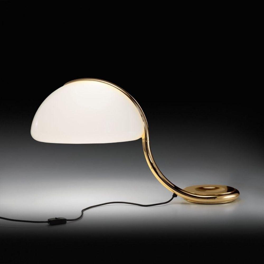 Martinelli Luce Serpente table lamp pearly gold by Elio Martinelli - Buy now on ShopDecor - Discover the best products by MARTINELLI LUCE design