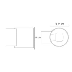 Martinelli Luce Tube wall lamp white diam. 14 cm - Buy now on ShopDecor - Discover the best products by MARTINELLI LUCE design