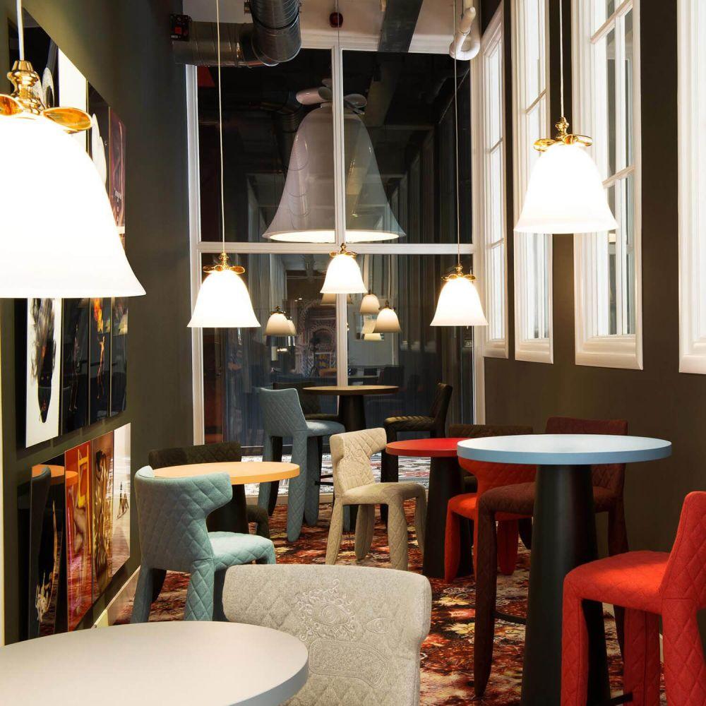 Moooi Bell Lamp suspension lamp with white bow and lampshade - Buy now on ShopDecor - Discover the best products by MOOOI design