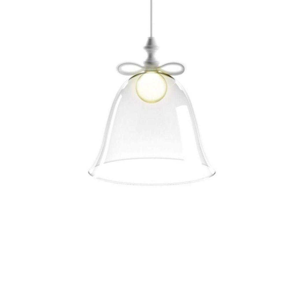 Moooi Bell Lamp suspension lamp with white bow and lampshade Transparent - Buy now on ShopDecor - Discover the best products by MOOOI design