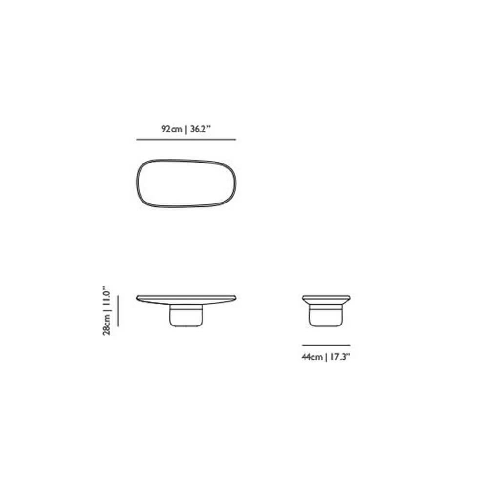 Moooi Obon Table Rectangle Low ceramic by Simone Bonanni - Buy now on ShopDecor - Discover the best products by MOOOI design