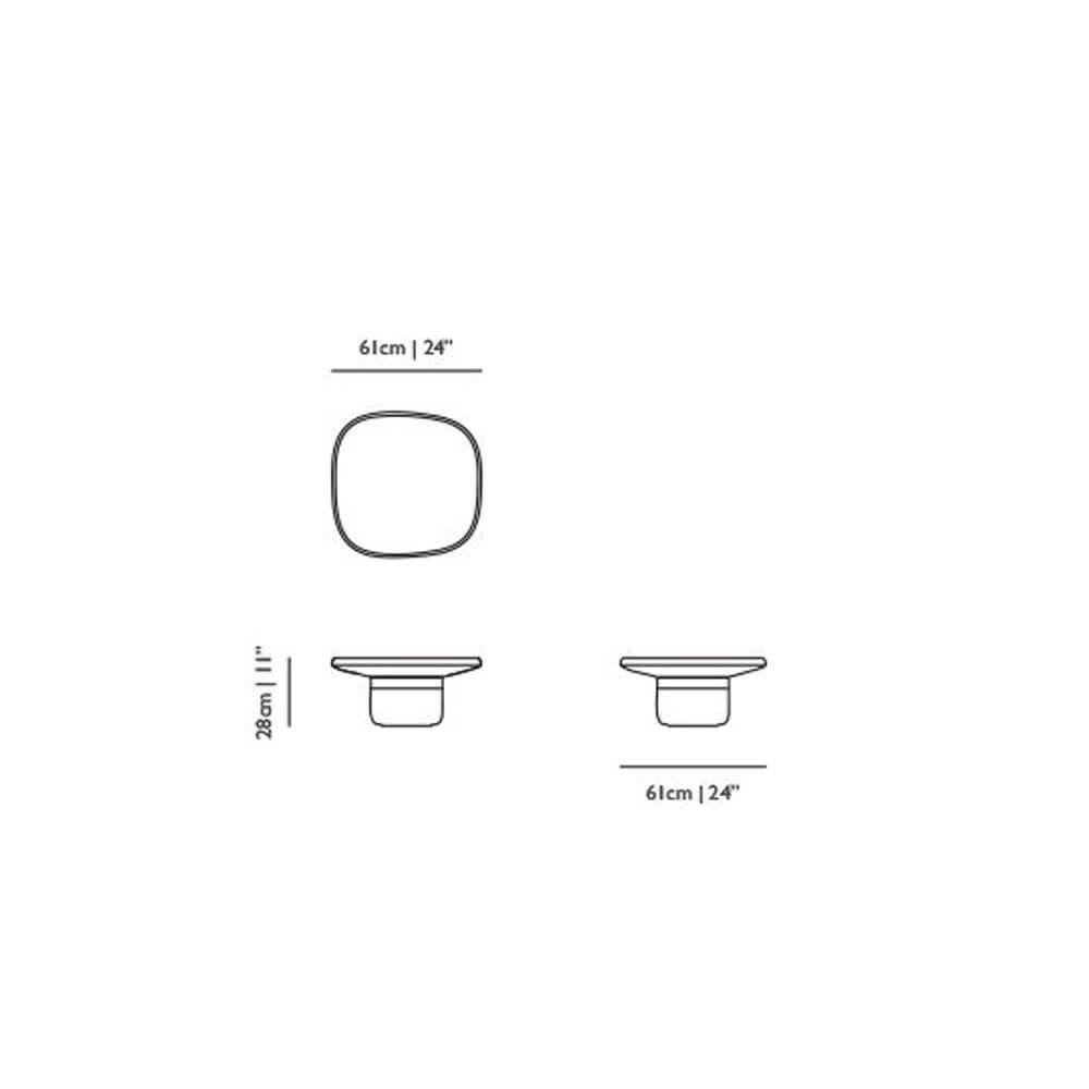 Moooi Obon Table Square Low ceramic by Simone Bonanni - Buy now on ShopDecor - Discover the best products by MOOOI design