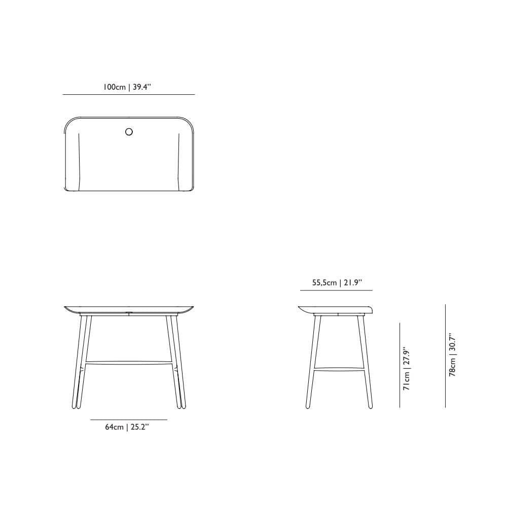 Moooi Woood desk with solid beech frame - Buy now on ShopDecor - Discover the best products by MOOOI design