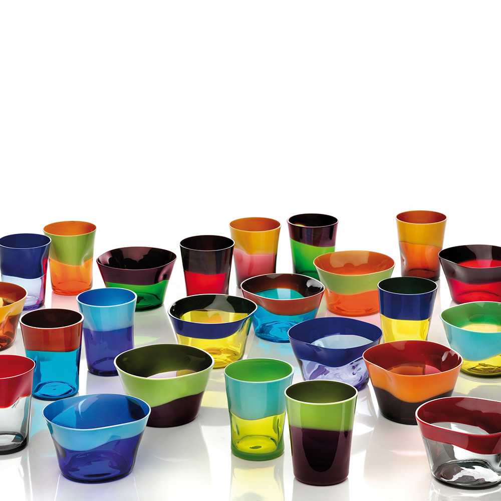 Nason Moretti Dandy bowl pea green and orange - Buy now on ShopDecor - Discover the best products by NASON MORETTI design