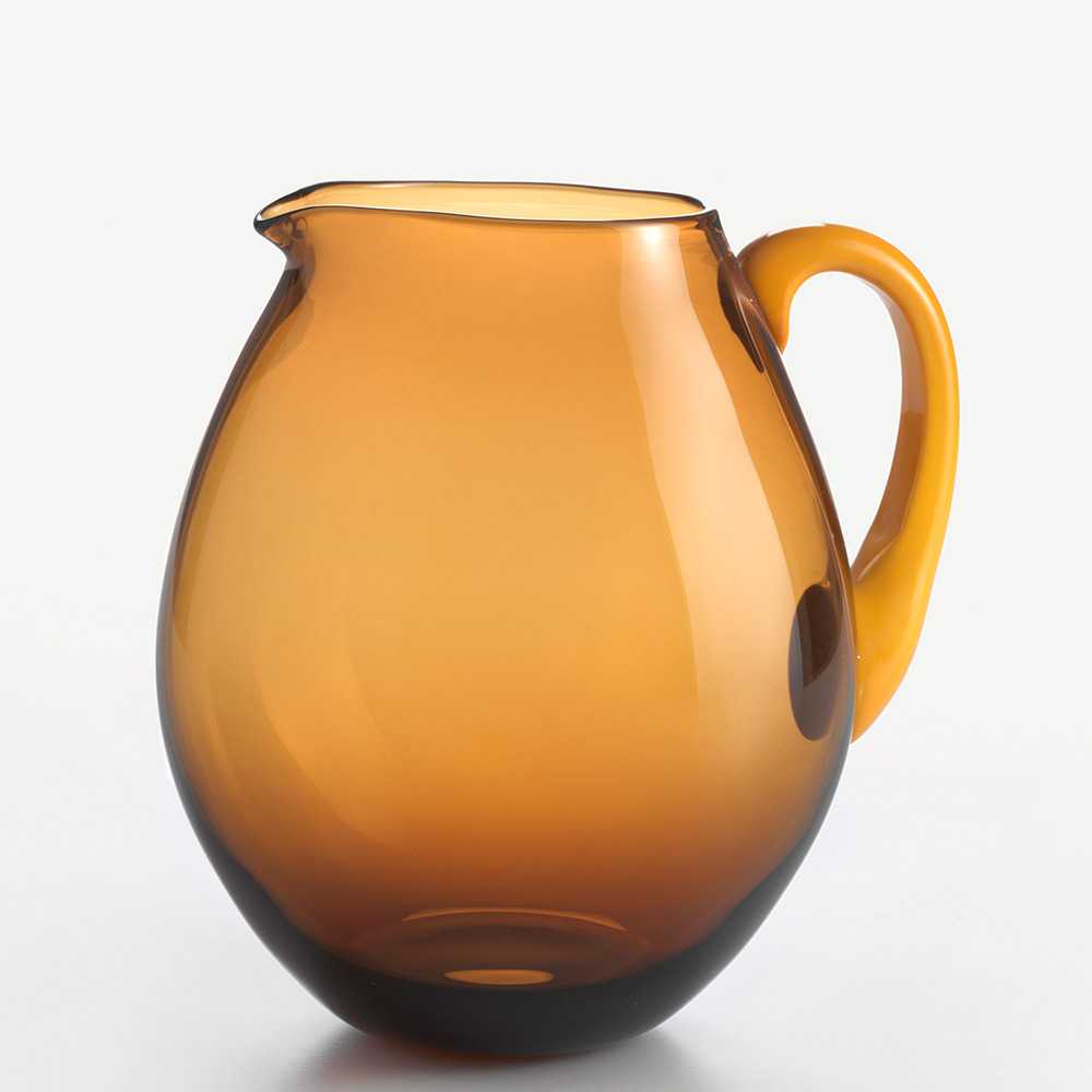 Nason Moretti Dandy pitcher brown with yellow sunflower handle - Buy now on ShopDecor - Discover the best products by NASON MORETTI design