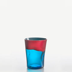 Nason Moretti Dandy water glass coral red and aquamarine - Buy now on ShopDecor - Discover the best products by NASON MORETTI design