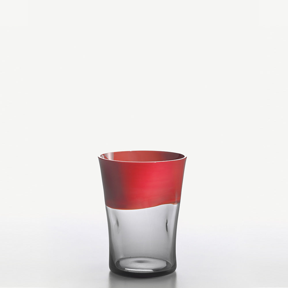 Nason Moretti Dandy water glass coral red and grey - Buy now on ShopDecor - Discover the best products by NASON MORETTI design