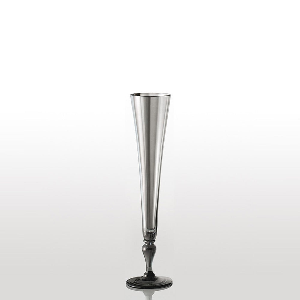 Nason Moretti Excess optic flute - Murano glass Nason Moretti Grey - Buy now on ShopDecor - Discover the best products by NASON MORETTI design