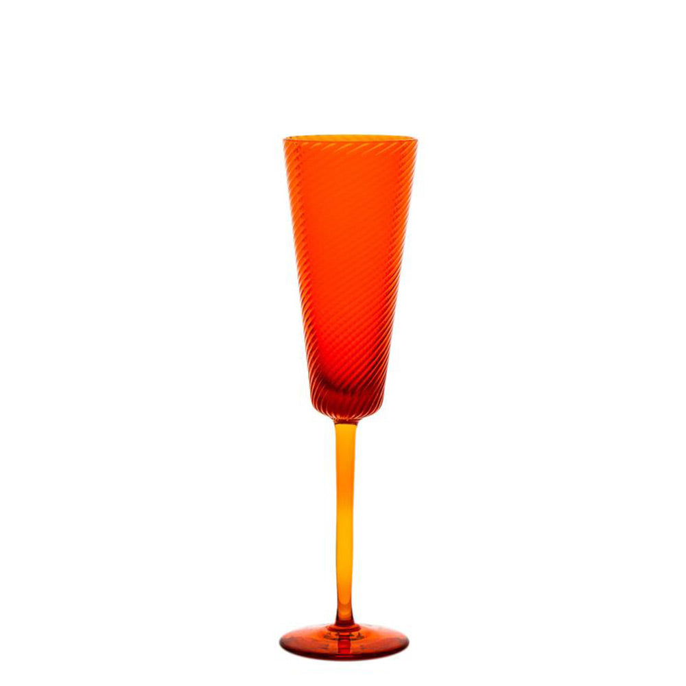 Nason Moretti Gigolo champagne flute - Murano glass Nason Moretti Orange - Buy now on ShopDecor - Discover the best products by NASON MORETTI design