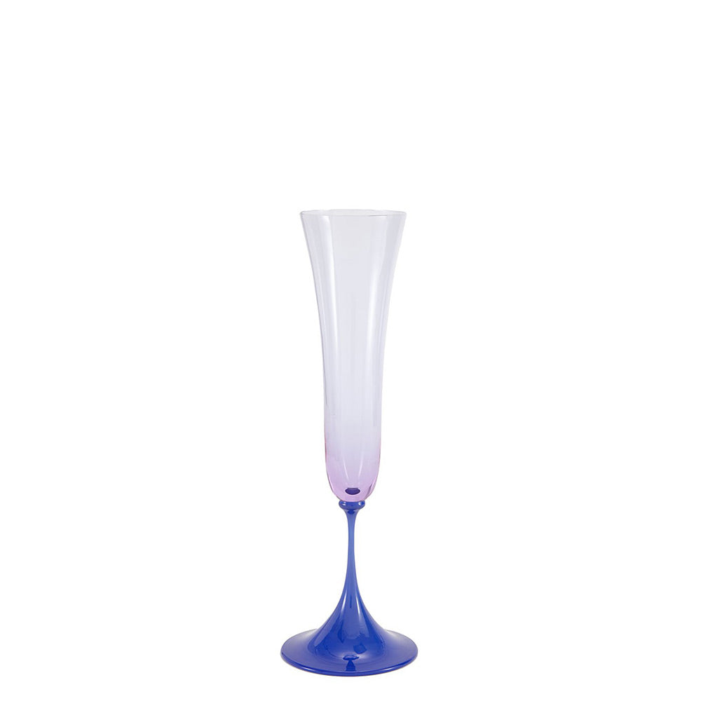 Nason Moretti Guepiere champagne flute blue and peach - Buy now on ShopDecor - Discover the best products by NASON MORETTI design