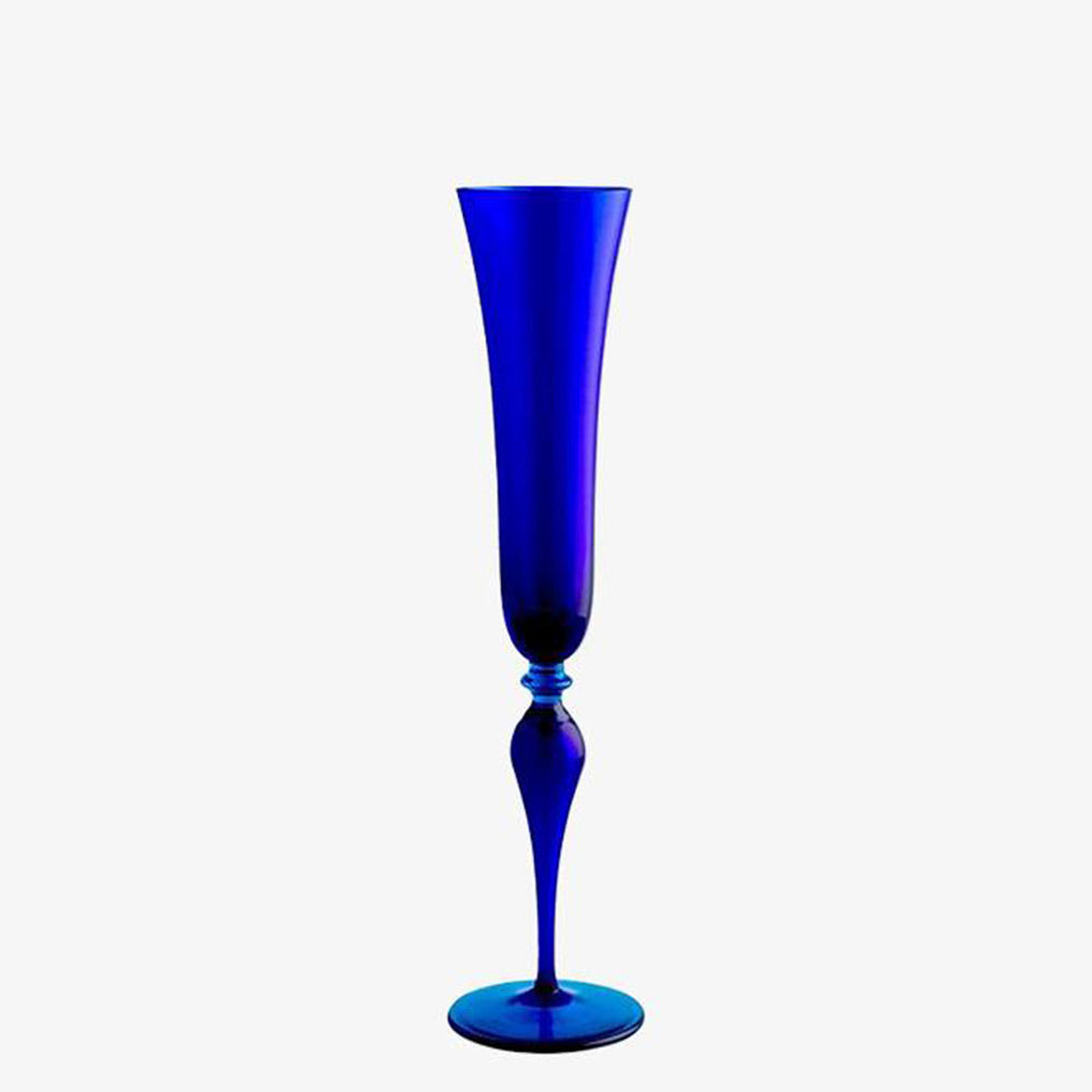 Nason Moretti Superbe flute - Murano glass Nason Moretti Blue - Buy now on ShopDecor - Discover the best products by NASON MORETTI design