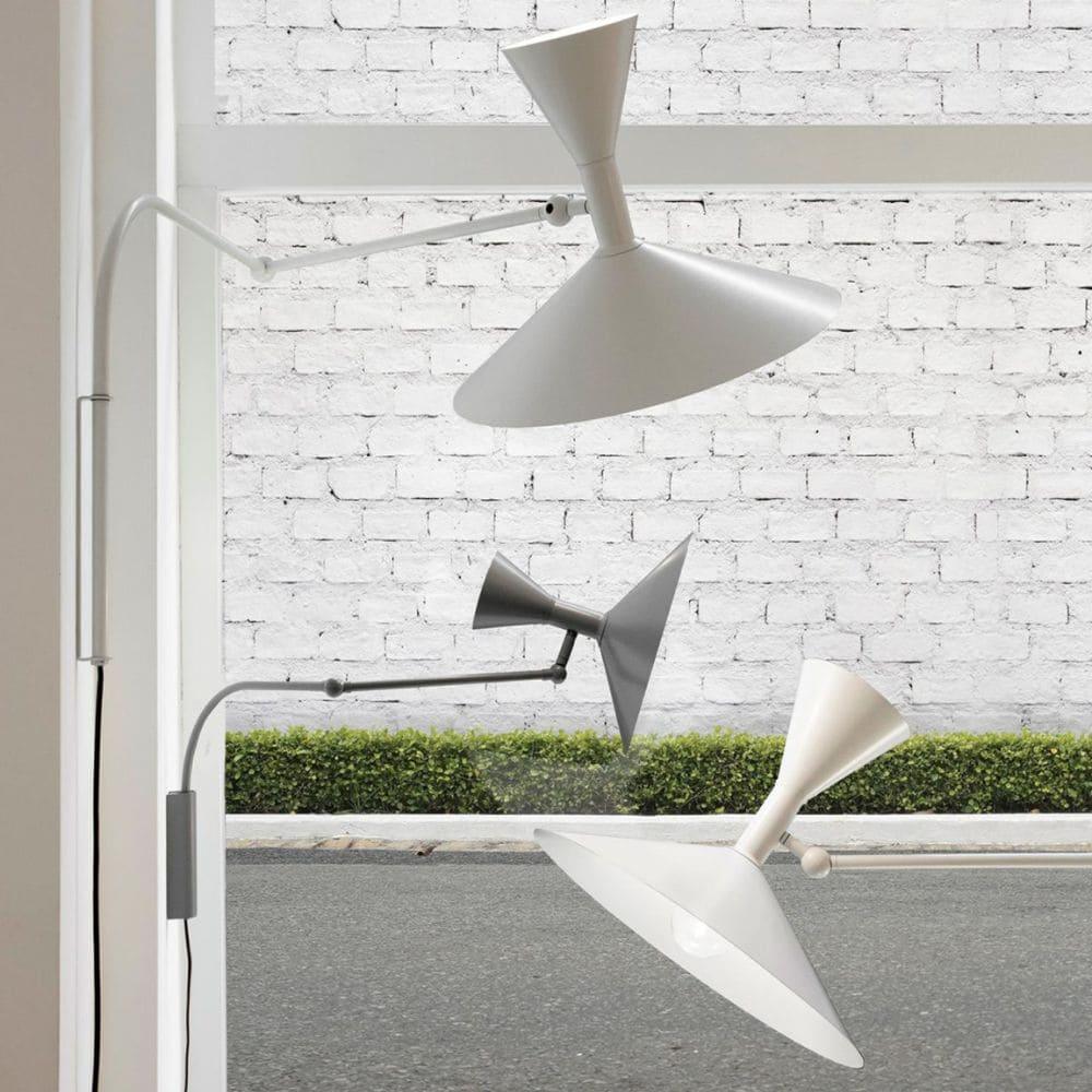 Nemo Lighting Lampe de Marseille Mini wall lamp matt grey - Buy now on ShopDecor - Discover the best products by NEMO CASSINA LIGHTING design