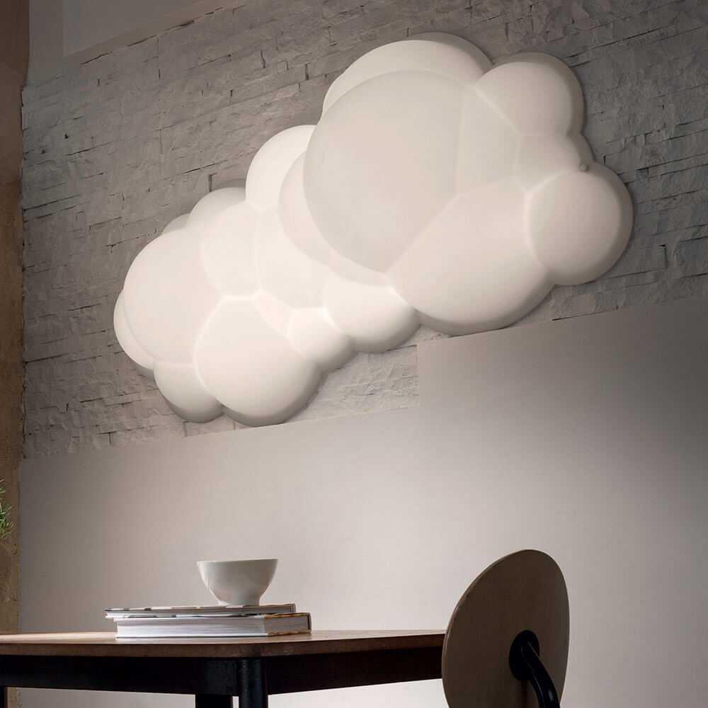 Nemo Lighting Nuvola wall lamp white h. 37 cm. - Buy now on ShopDecor - Discover the best products by NEMO CASSINA LIGHTING design