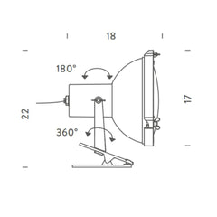 Nemo Lighting Projecteur 165 table lamp with clip - Buy now on ShopDecor - Discover the best products by NEMO CASSINA LIGHTING design