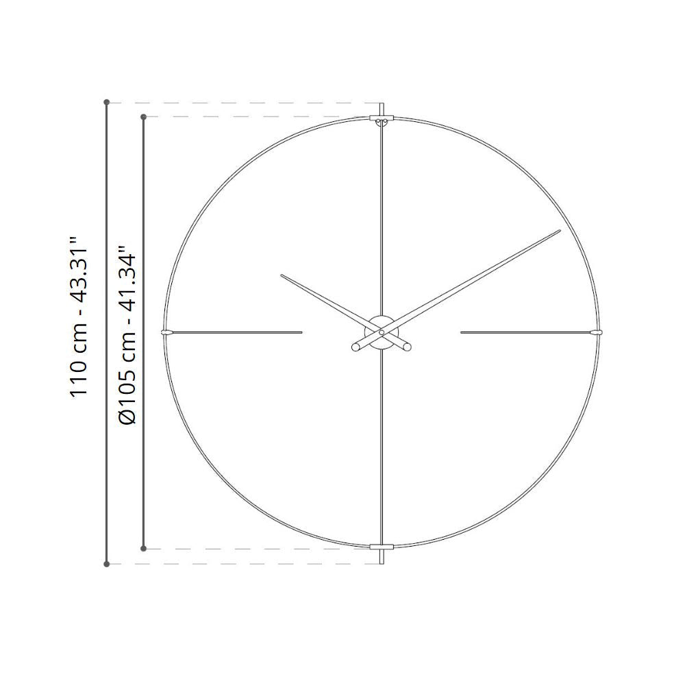 Nomon Bilbao N wall clock - Buy now on ShopDecor - Discover the best products by NOMON design