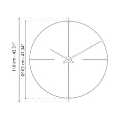 Nomon Bilbao N wall clock - Buy now on ShopDecor - Discover the best products by NOMON design