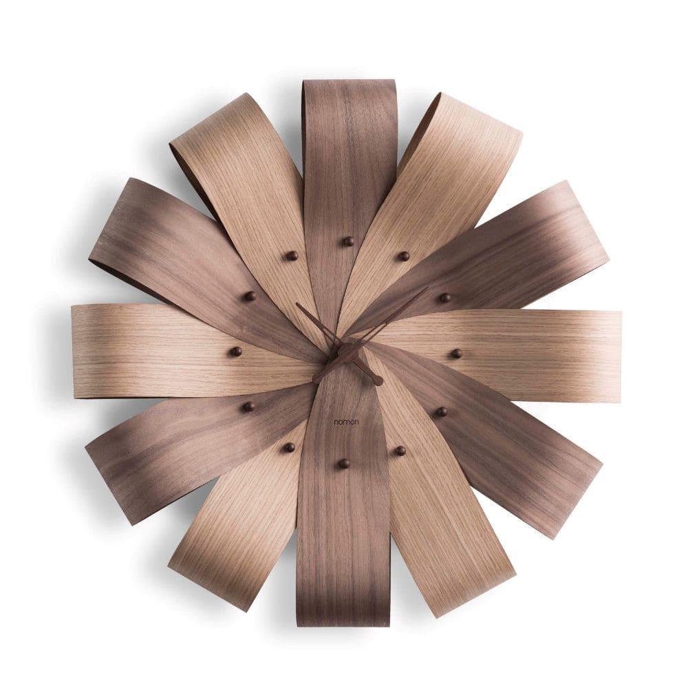 Nomon Ciclo Mixto wall clock diam. 55 cm. Walnut - Buy now on ShopDecor - Discover the best products by NOMON design