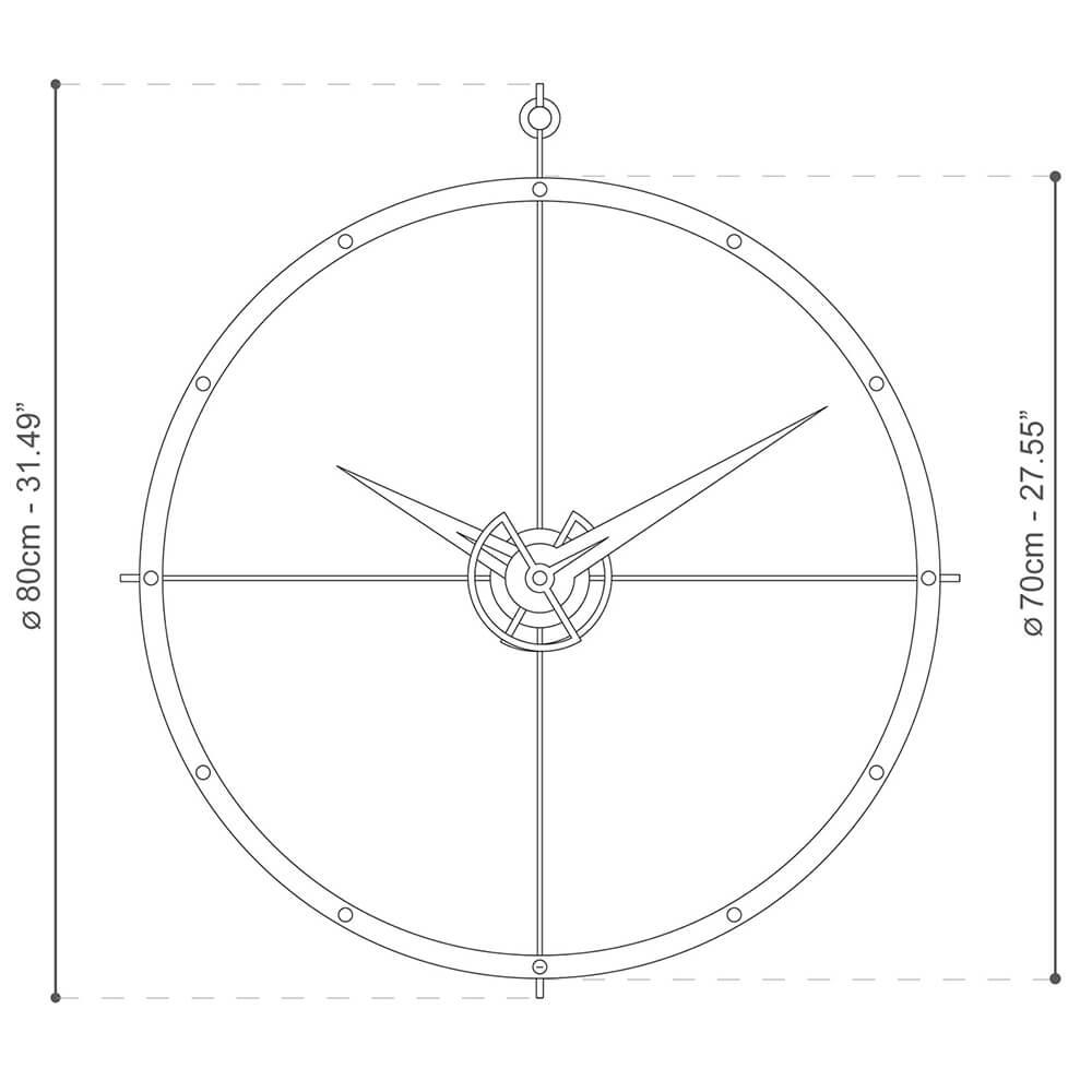 Nomon Doble O wall clock - Buy now on ShopDecor - Discover the best products by NOMON design