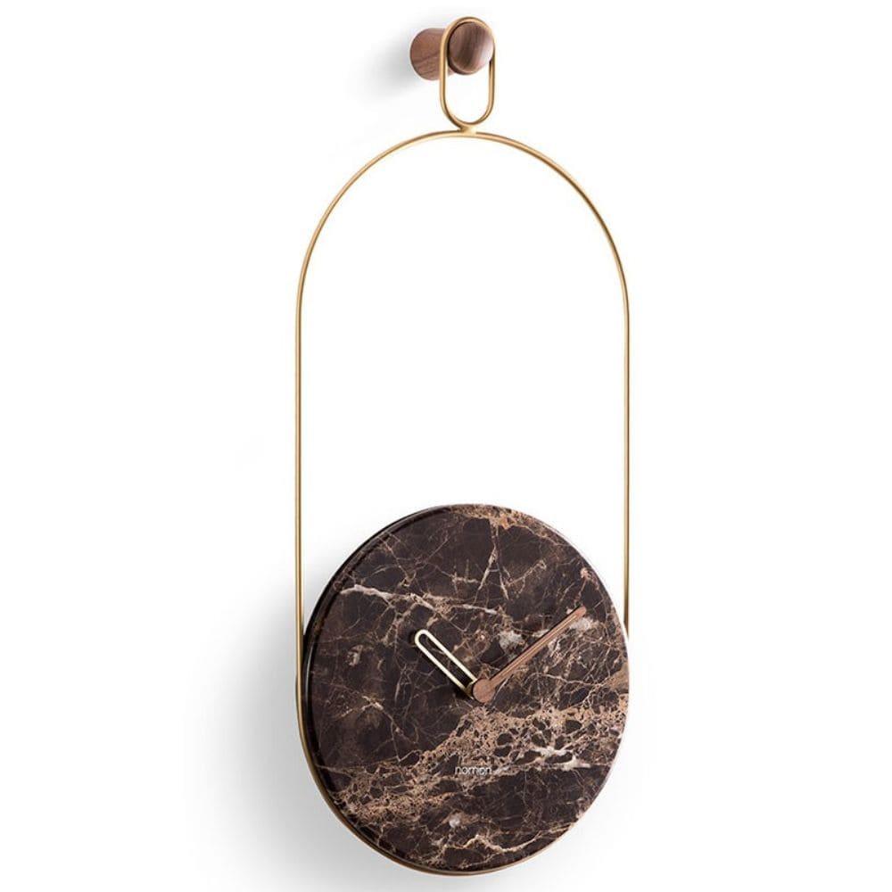 Nomon Eslabón wall clock brass Emperador - Buy now on ShopDecor - Discover the best products by NOMON design