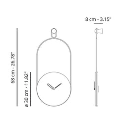 Nomon Eslabón wall clock black - Buy now on ShopDecor - Discover the best products by NOMON design