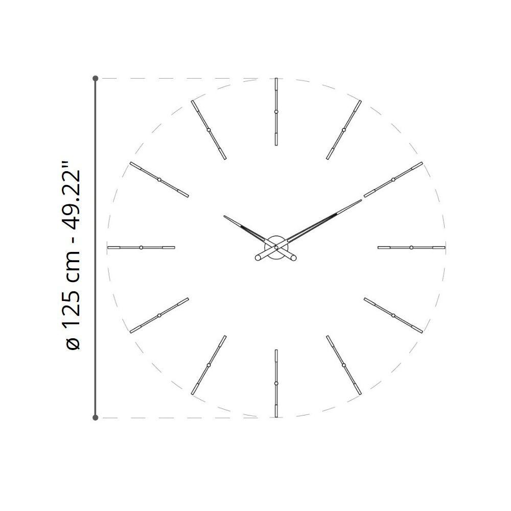 Nomon Merlín T 12T wall clock graphite diam. 125 cm. - Buy now on ShopDecor - Discover the best products by NOMON design