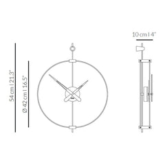 Nomon Micro Barcelona T wall clock - Buy now on ShopDecor - Discover the best products by NOMON design