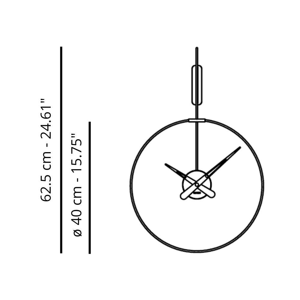 Nomon Micro Daro wall clock - Buy now on ShopDecor - Discover the best products by NOMON design