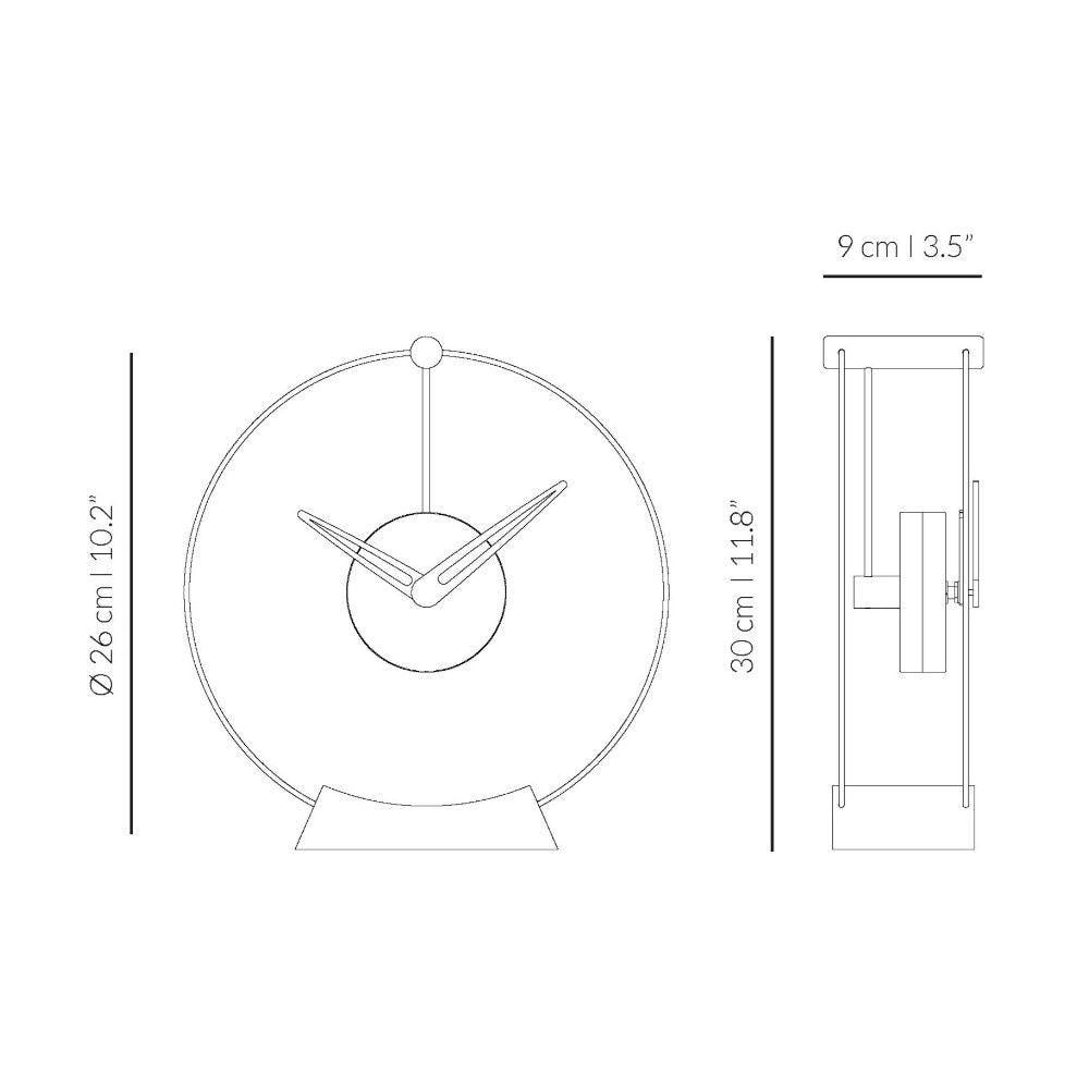 Nomon Mini Aire table clock - Buy now on ShopDecor - Discover the best products by NOMON design