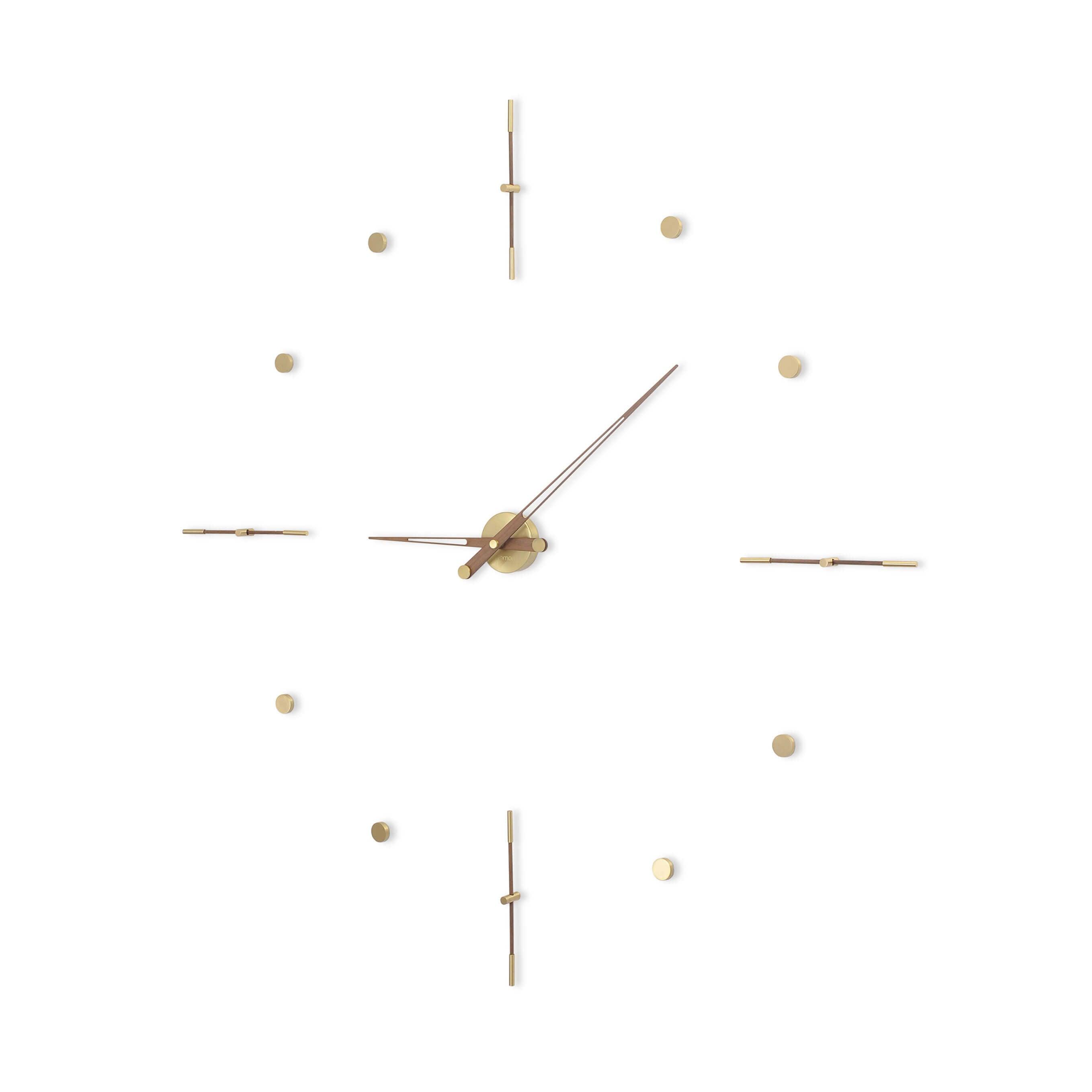 Nomon Mixto diam.125 cm. wall clock Brass - Buy now on ShopDecor - Discover the best products by NOMON design
