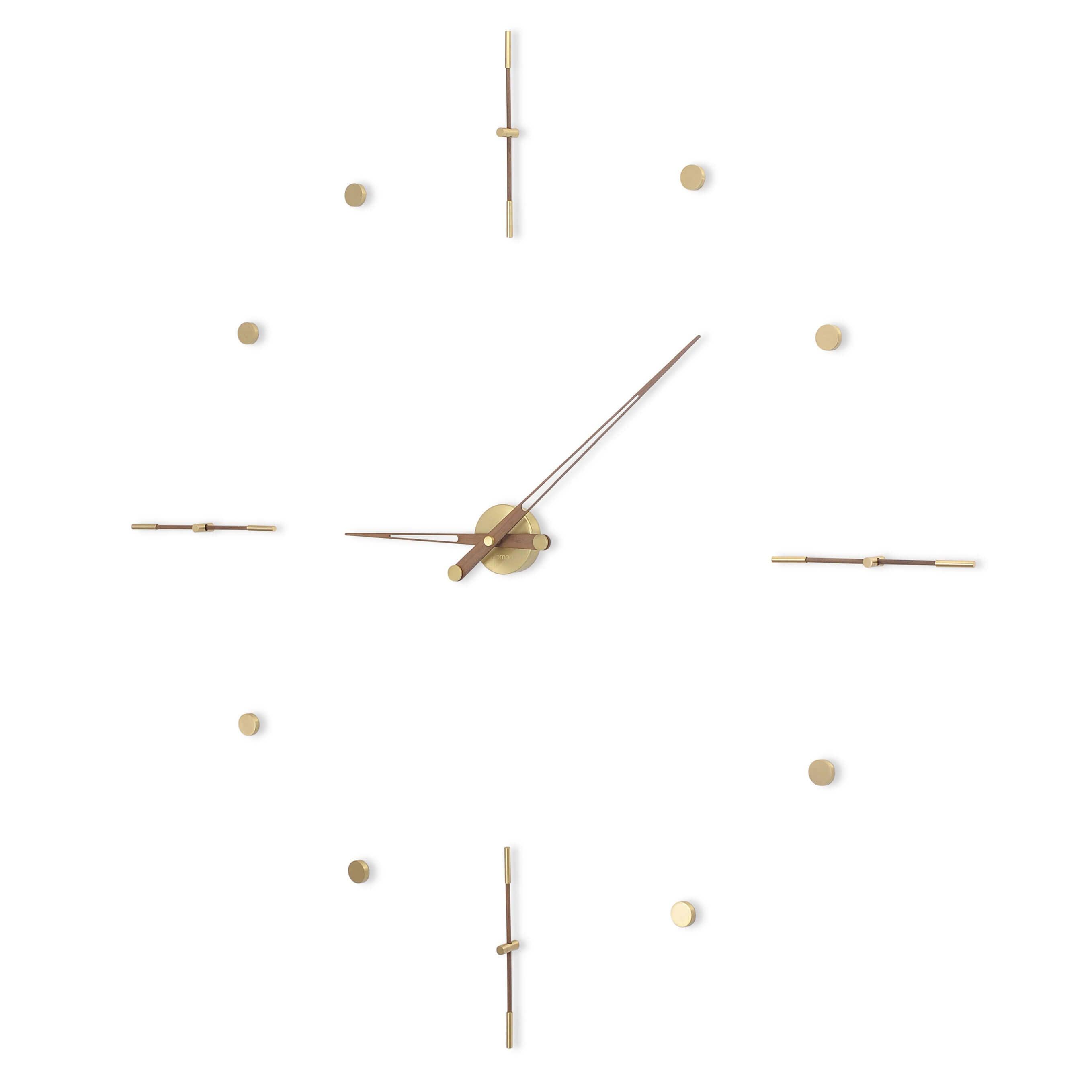 Nomon Mixto diam.155 cm. wall clock Brass - Buy now on ShopDecor - Discover the best products by NOMON design