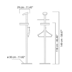 Nomon Momentos Galán M Valet Stand - Buy now on ShopDecor - Discover the best products by NOMON design