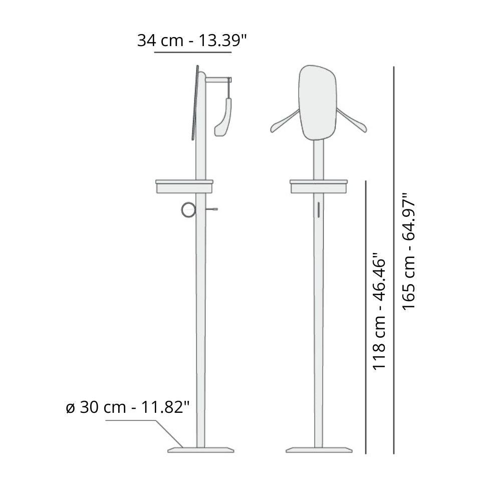 Nomon Momentos Galán W Valet Stand - Buy now on ShopDecor - Discover the best products by NOMON design