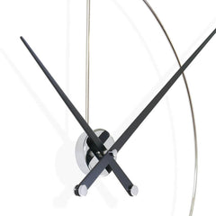 Nomon New Anda wall clock steel with black lacquered walnut wood - Buy now on ShopDecor - Discover the best products by NOMON design