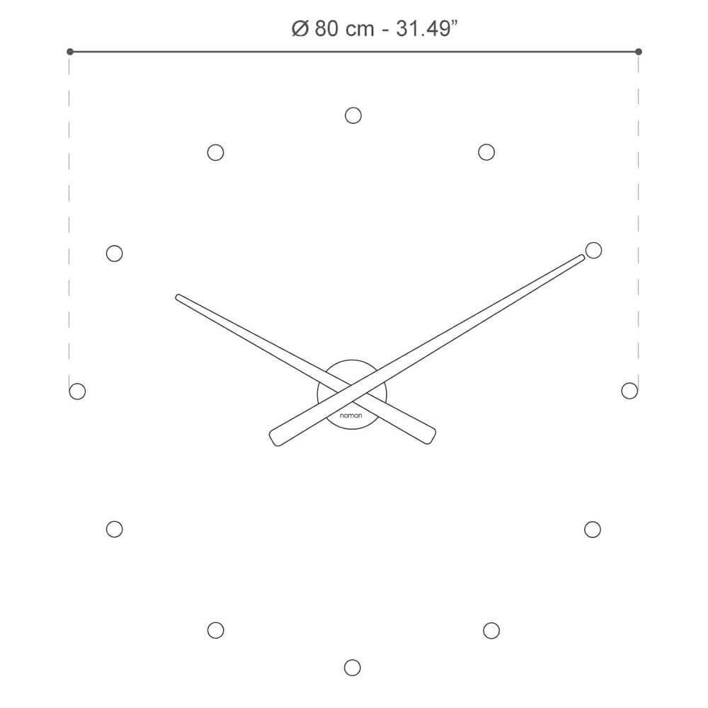 Nomon OJ polystyrene wall clock - Buy now on ShopDecor - Discover the best products by NOMON design