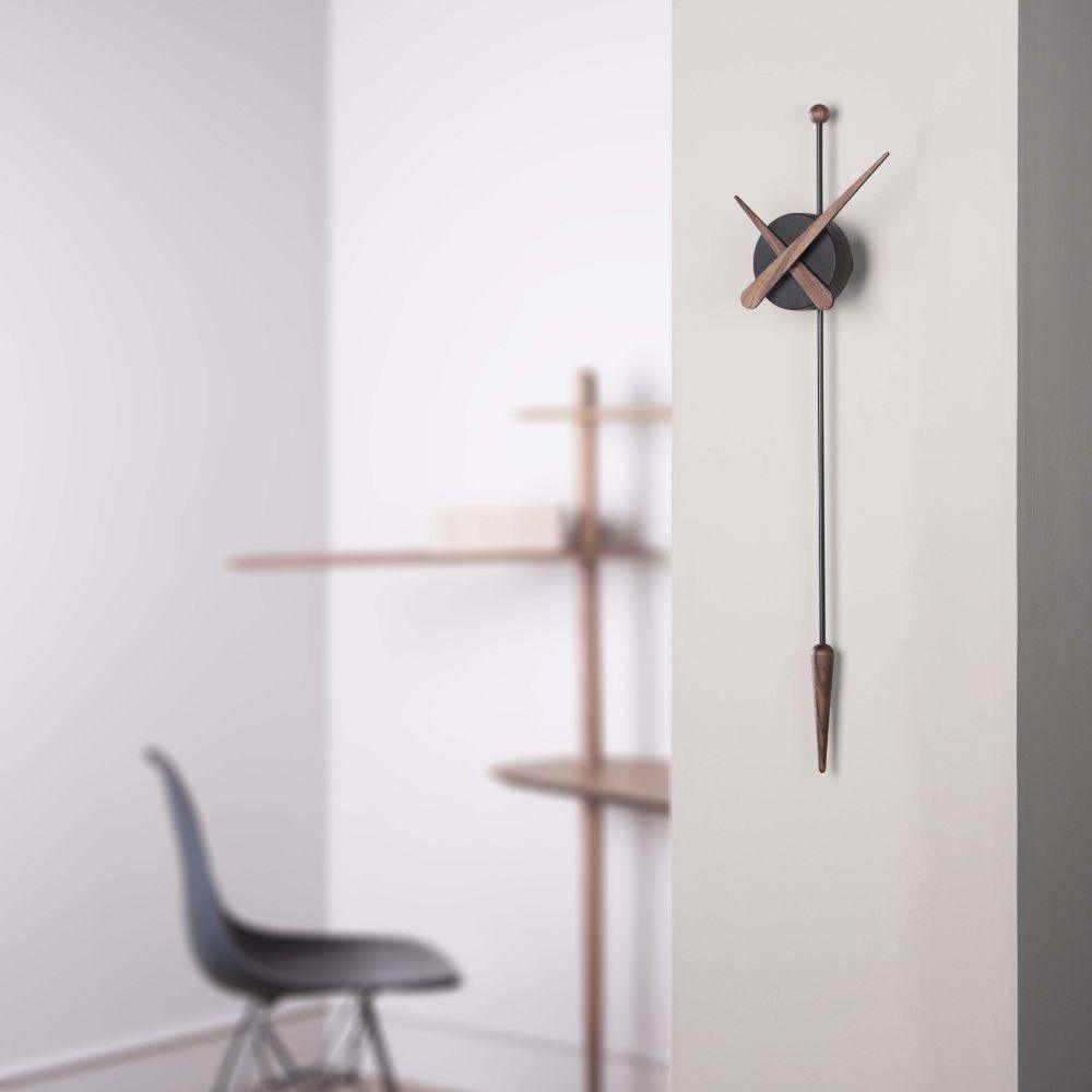 Nomon Punta wall clock walnut - Buy now on ShopDecor - Discover the best products by NOMON design
