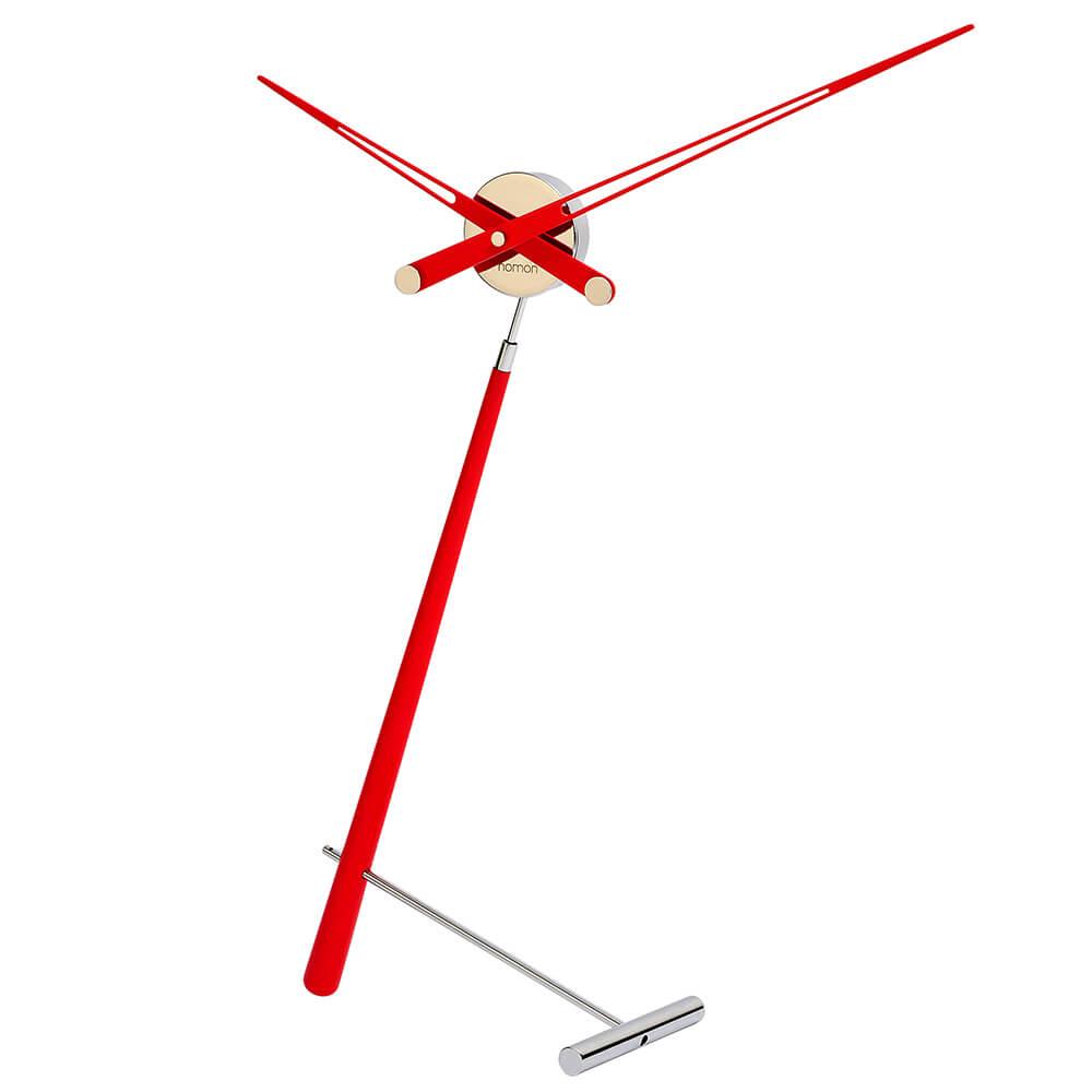 Nomon Puntero desk clock made of wood Red - Buy now on ShopDecor - Discover the best products by NOMON design