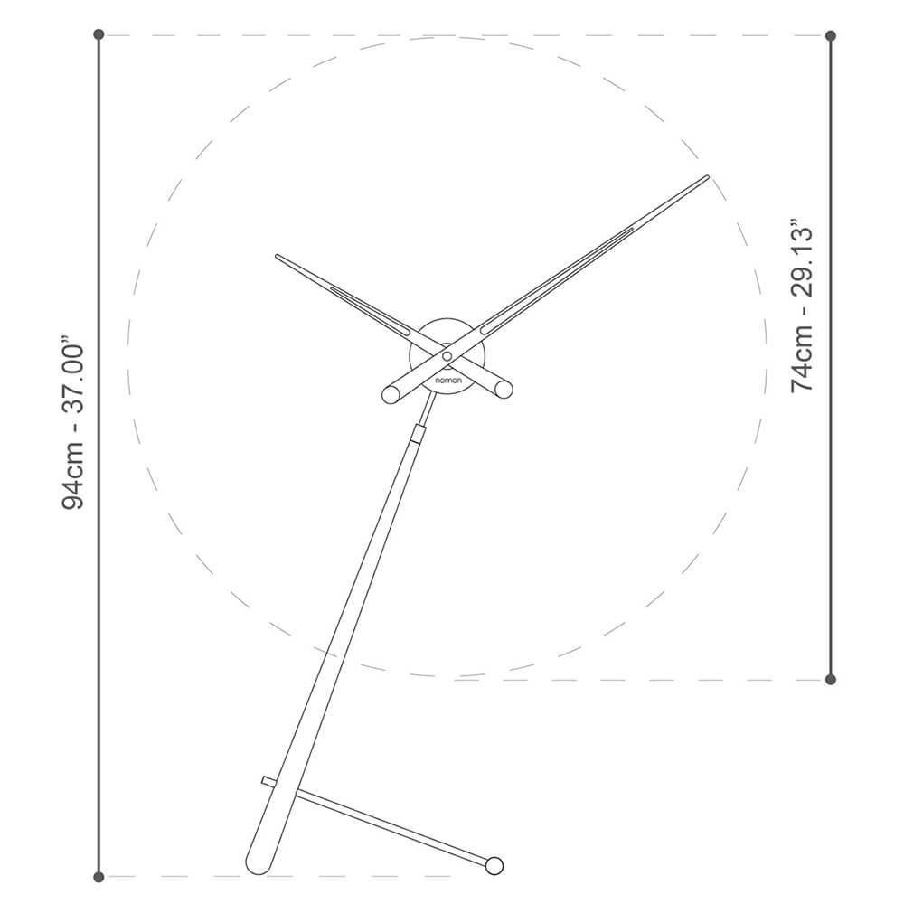 Nomon Puntero desk clock made of wood - Buy now on ShopDecor - Discover the best products by NOMON design
