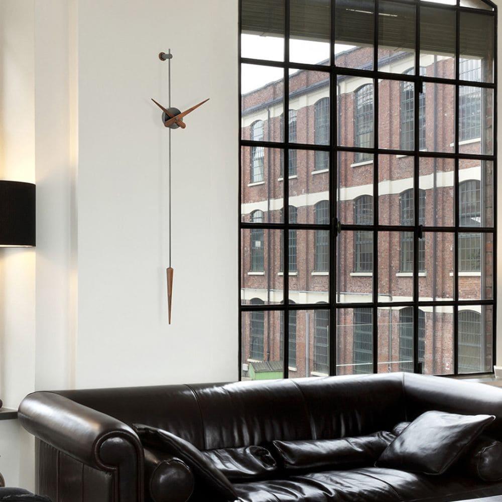 Nomon Punto y Coma T wall clock graphite details - Buy now on ShopDecor - Discover the best products by NOMON design