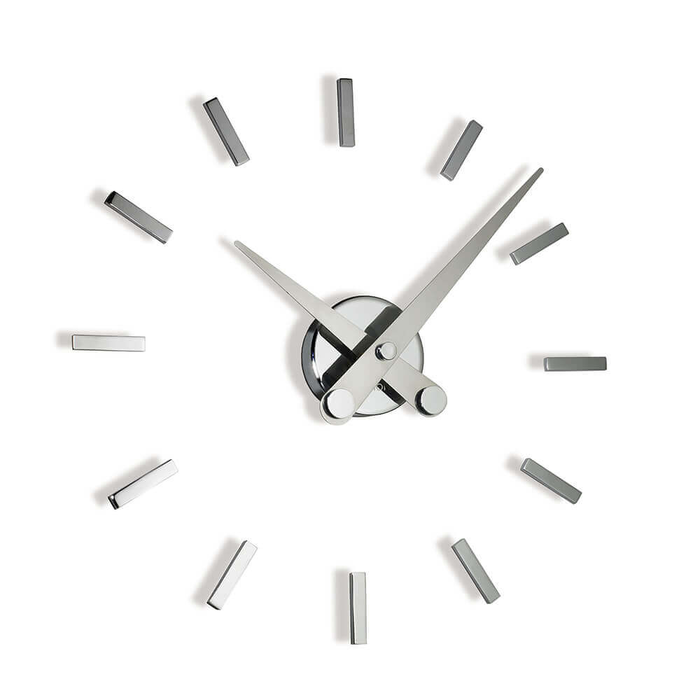 Nomon Puntos Suspensivos 12 wall clock Steel - Buy now on ShopDecor - Discover the best products by NOMON design
