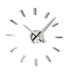 Nomon Puntos Suspensivos 12 wall clock Steel - Buy now on ShopDecor - Discover the best products by NOMON design